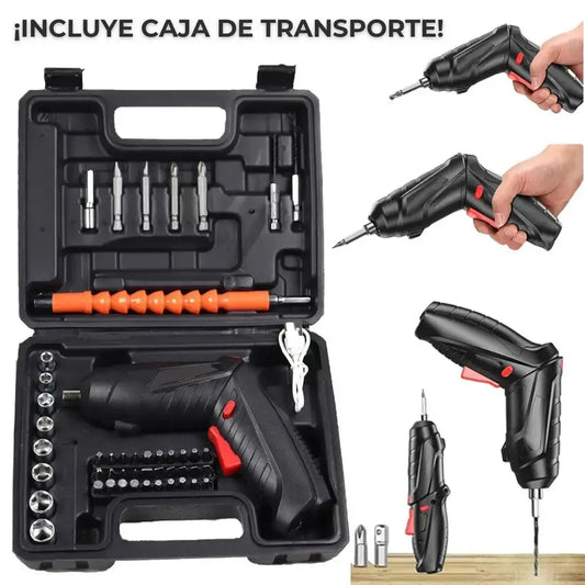 ⚡Destornillador Eléctrico Inalámbrico de 47 piezas