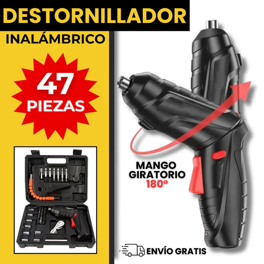 ⚡Destornillador Eléctrico Inalámbrico de 47 piezas