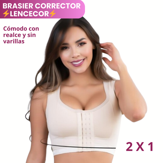 ⚡LENCECOR®⚡Brasier corrector de postura con realce sin varillas 2 x 1