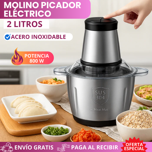 ⚡Molino Picador Eléctrico Multiusos 2L⚡