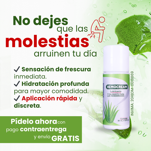 HEMOCREAM  ¡Alivio rápido y efectivo! para Hemorroides
