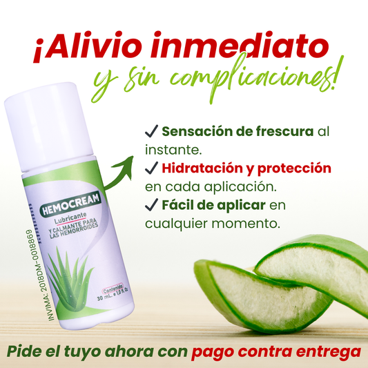HEMOCREAM  ¡Alivio rápido y efectivo! para Hemorroides